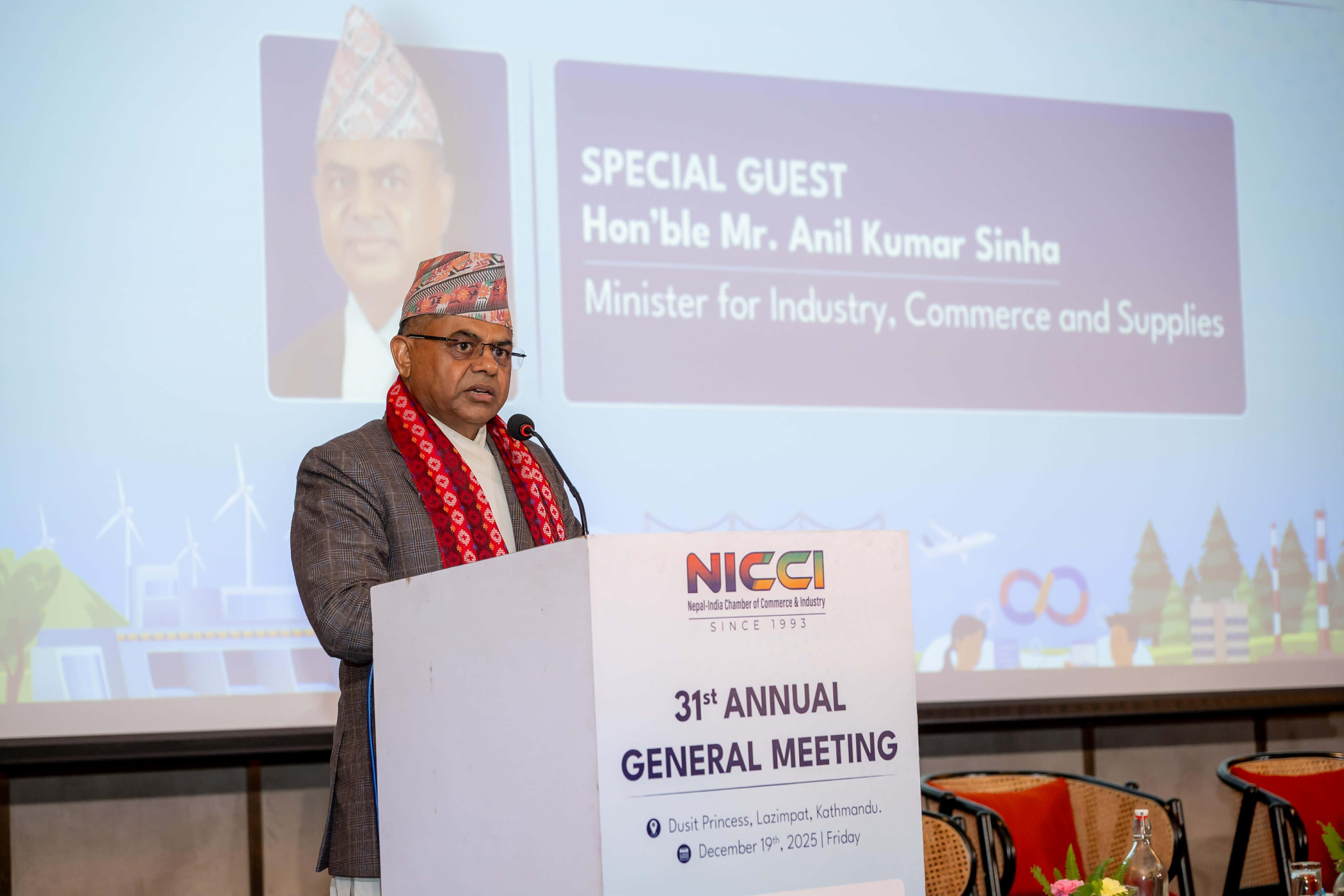 Speech by Honorable Mr. Anil Kumar Sinha, Minister of...