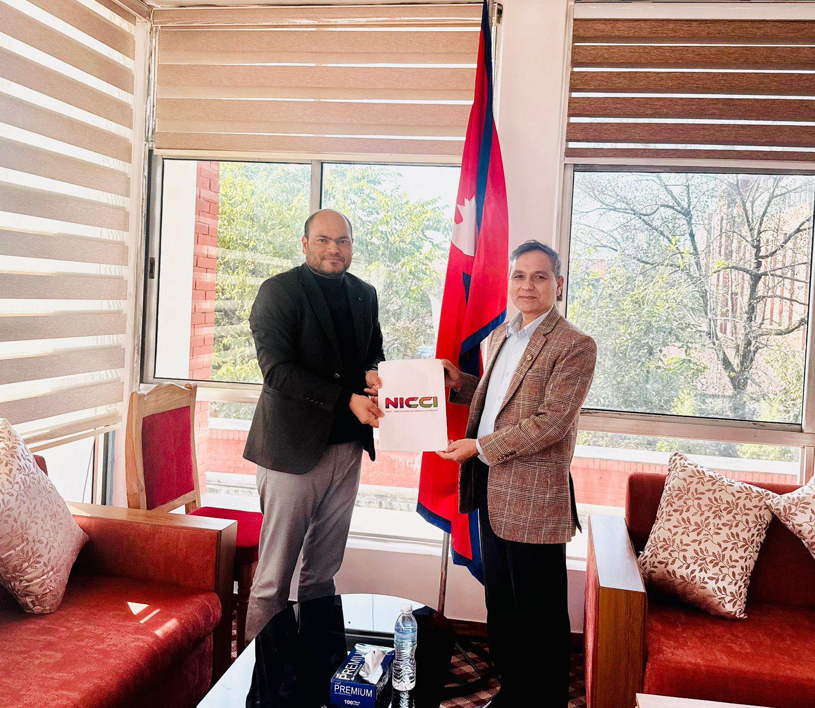 Nepal-India Chamber of Commerce & Industry (NICCI) presents Suggestions...