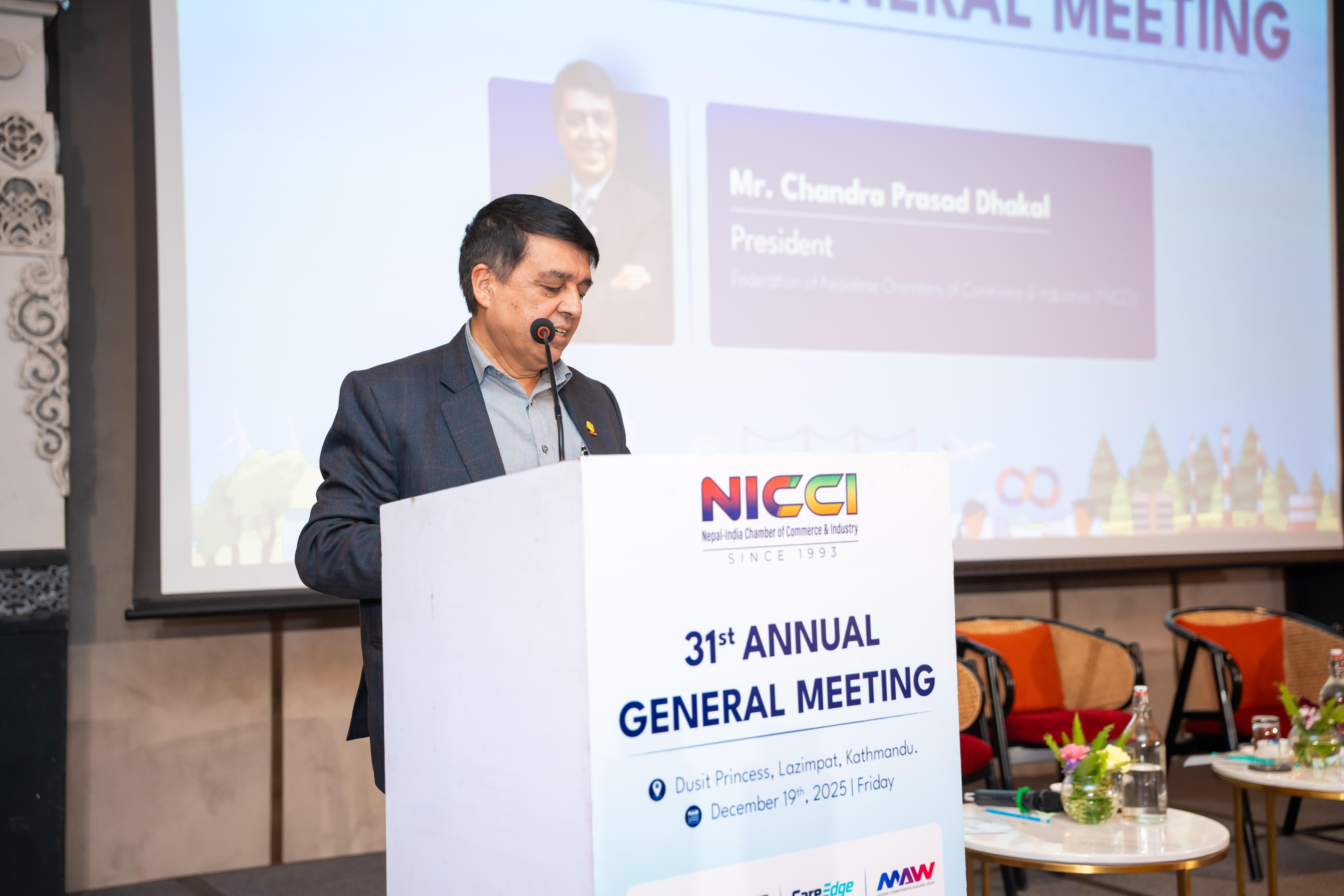 FNCCI President's Speech at 31st AGM of NICCI